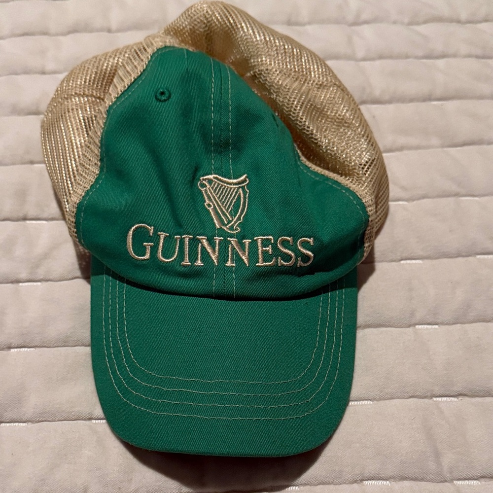 Guinness Emerald and Gold Mesh Hat
